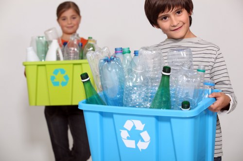 Recycling and disposal during office clearance in Dalston